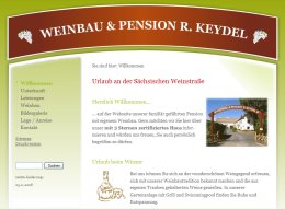Screenshot Weinbau Pension Keydel